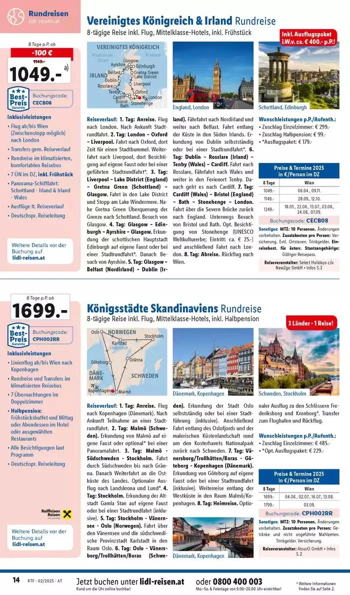 Aktuelle Reiseprospekte Themenprospekt Februar von 12. Februar bis 15. März 2025 - Flugblätt seite 14