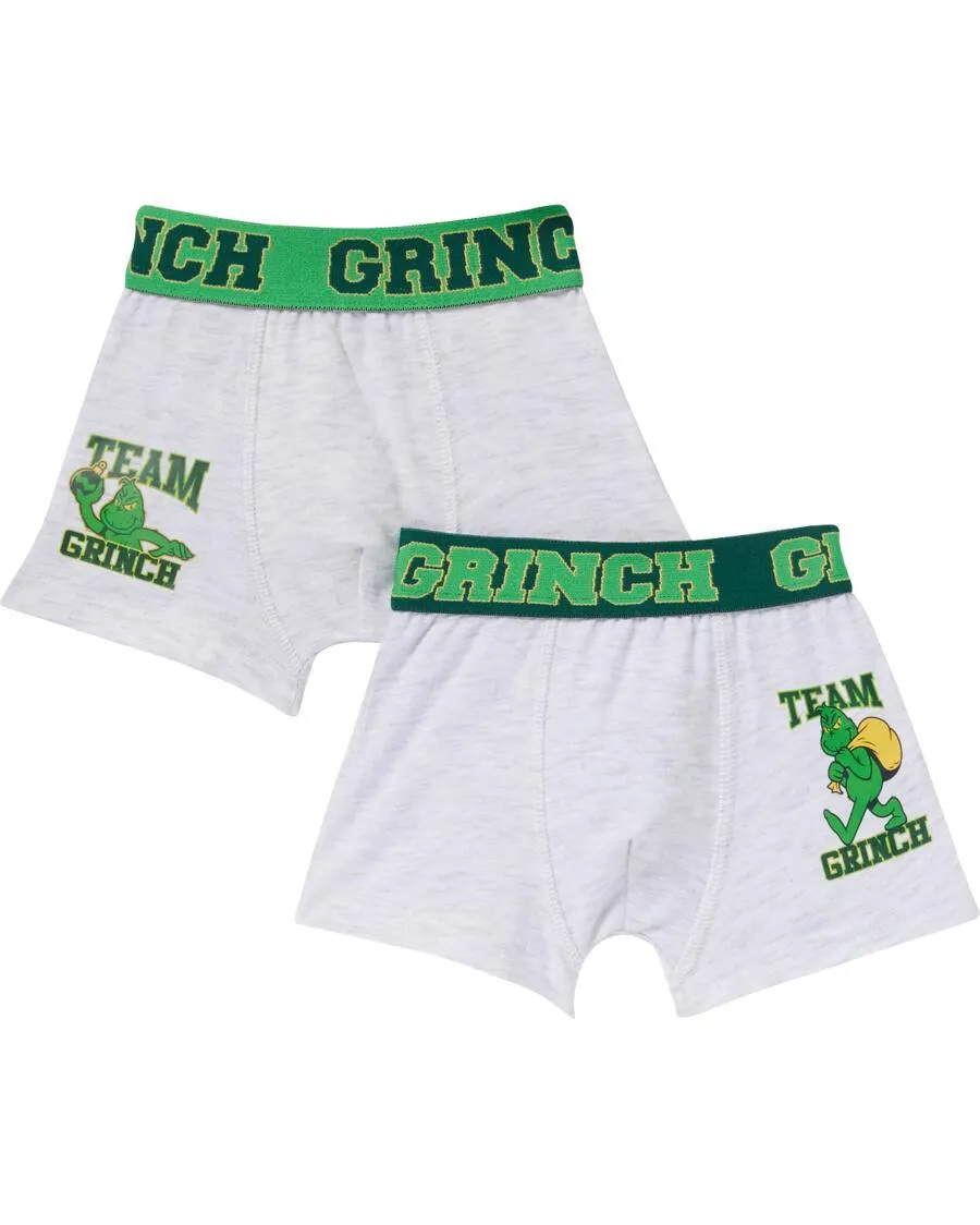 Grinch Retro Boxershorts Weihnachten 2er-Pack, verschiedene Designs