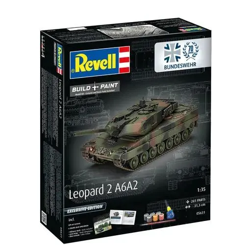 70 Jahre Bundeswehr: Leopard 2A6MA2 Exclusive Edi, Revell Modellbausatz mit Basiszubehör