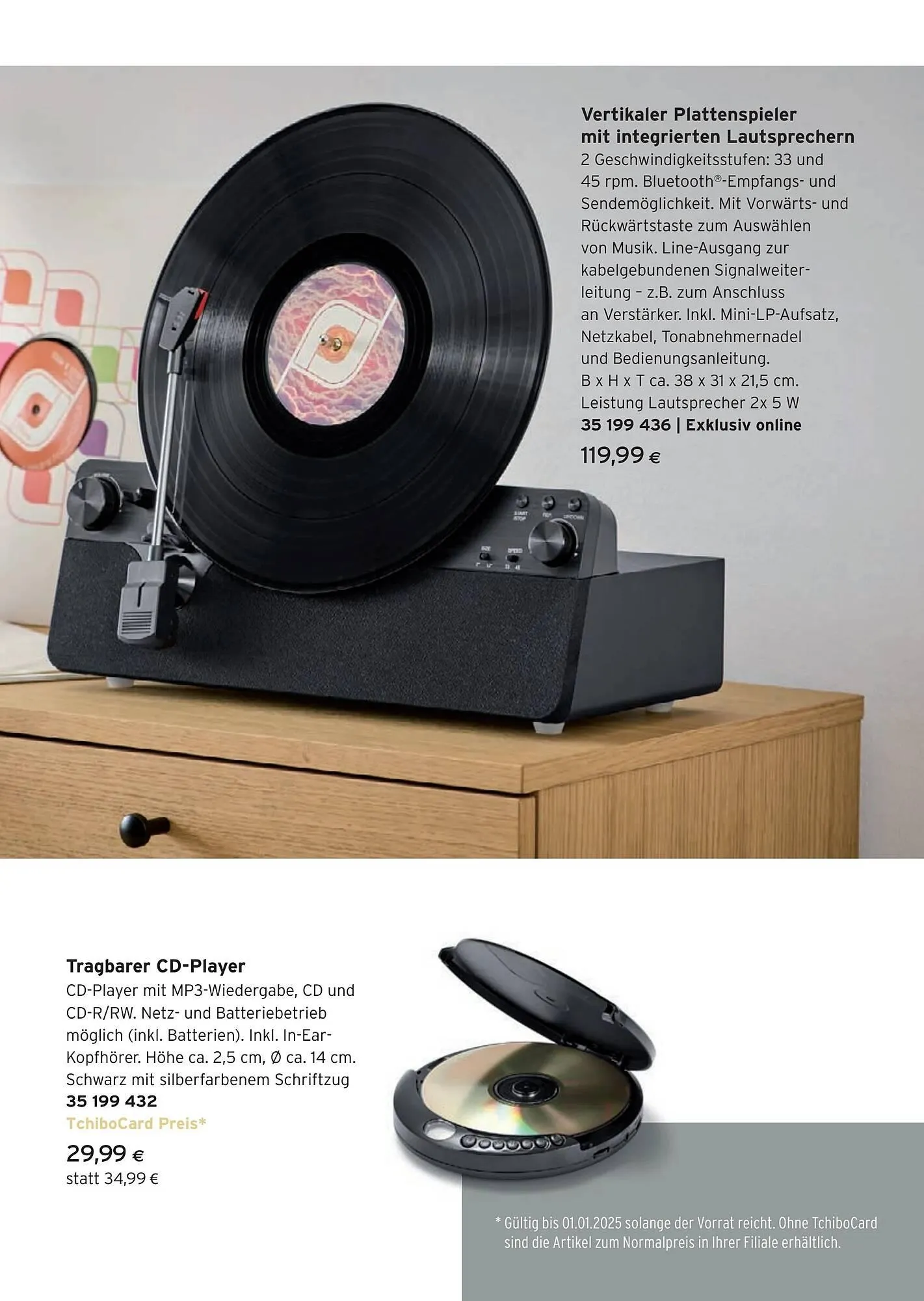 Tchibo Eduscho Flugblatt von 27. November bis 2. Jänner 2025 - Flugblätt seite 21