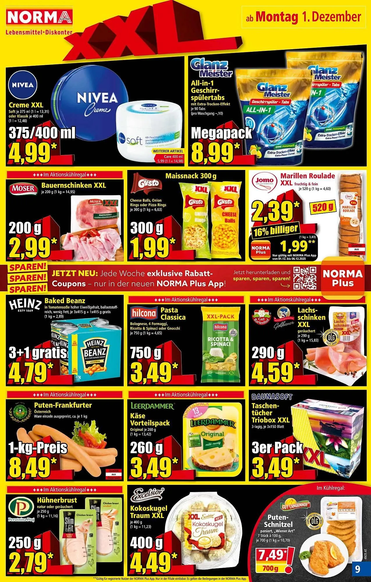Norma Prospekt von 1. Dezember bis 7. Dezember 2025 - Flugblätt seite  9