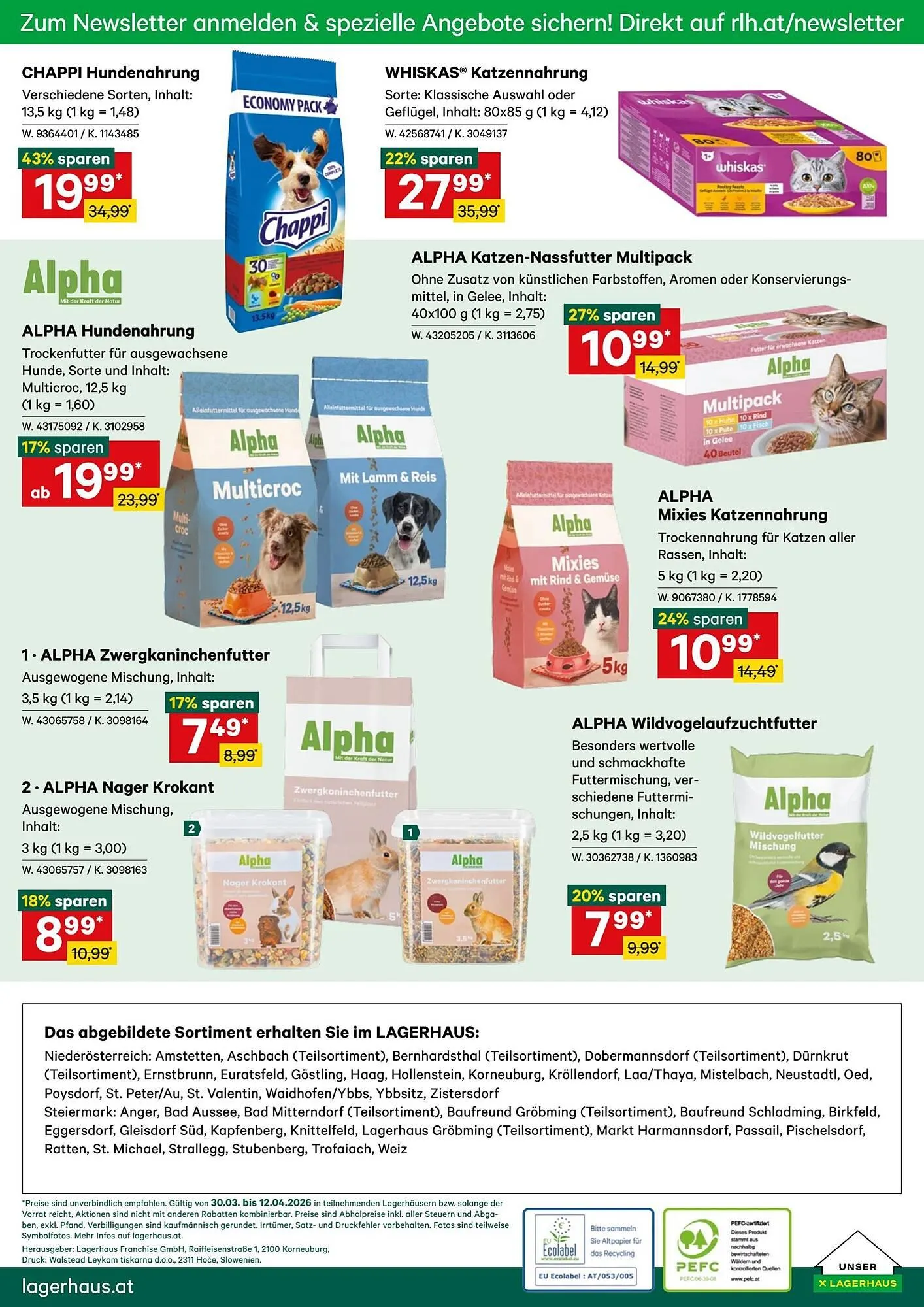 Lagerhaus Flugblatt von 30. März bis 12. April 2026 - Flugblätt seite  12