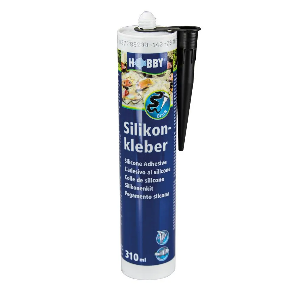Hobby Silikonkleber Kartusche Aquarium Zubehör 310 ml schwarz