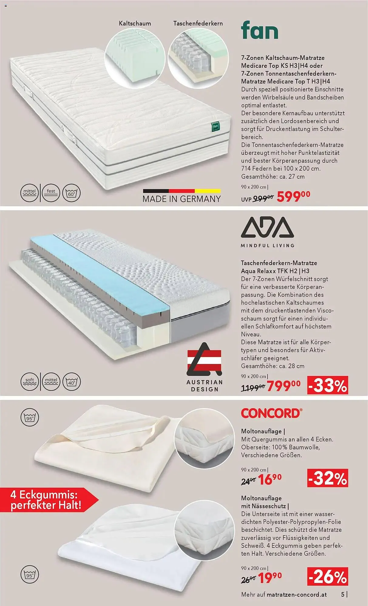 Matratzen Concord Prospekt von 7. November bis 25. November 2025 - Flugblätt seite 5