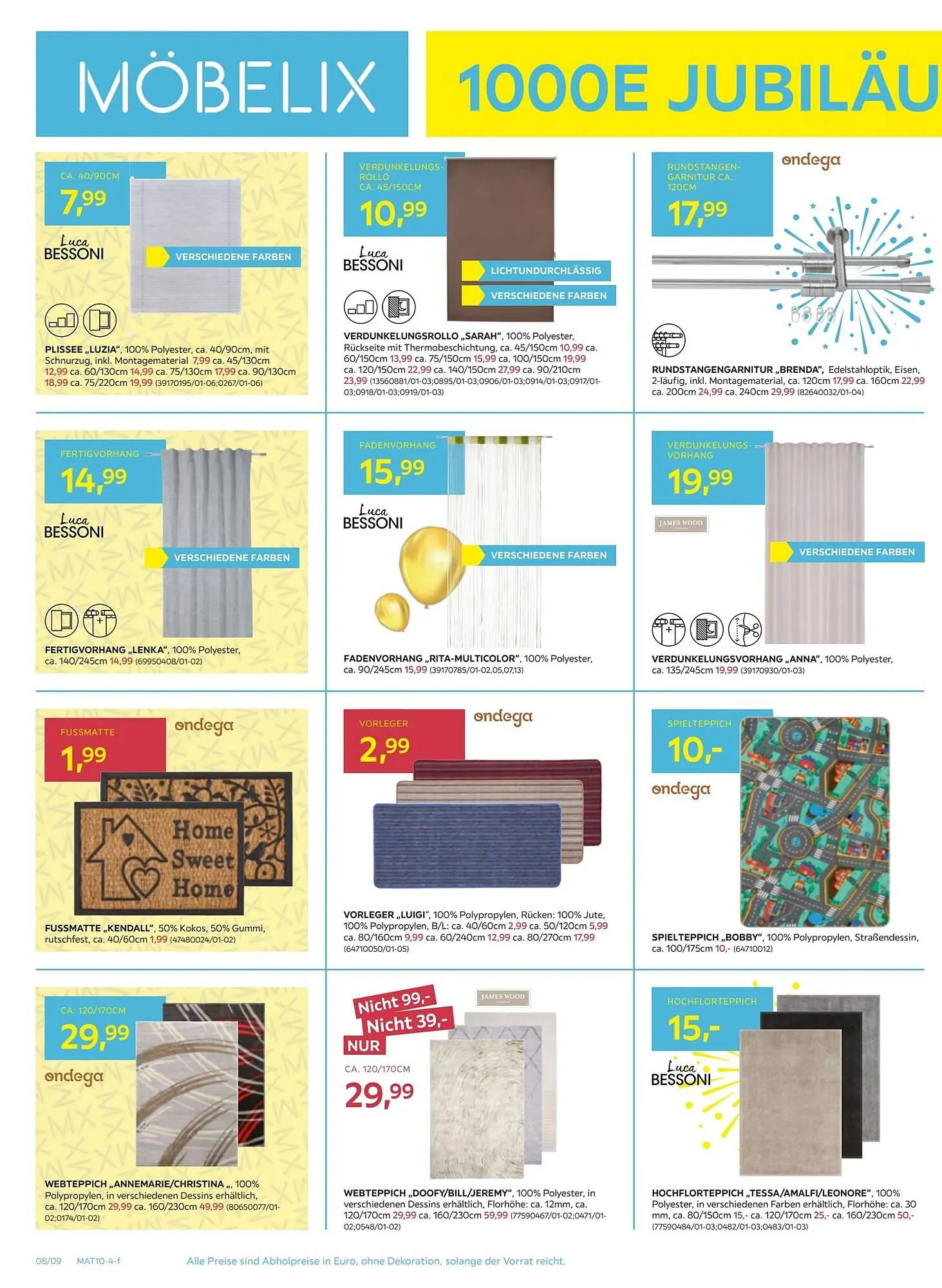 Möbelix Flugblatt von 23. September bis 2. Oktober 2024 - Flugblätt seite 8