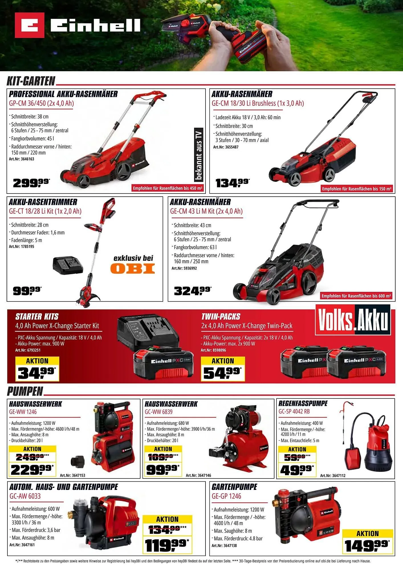 OBI Flugblatt von 1. April bis 30. April 2026 - Flugblätt seite  17