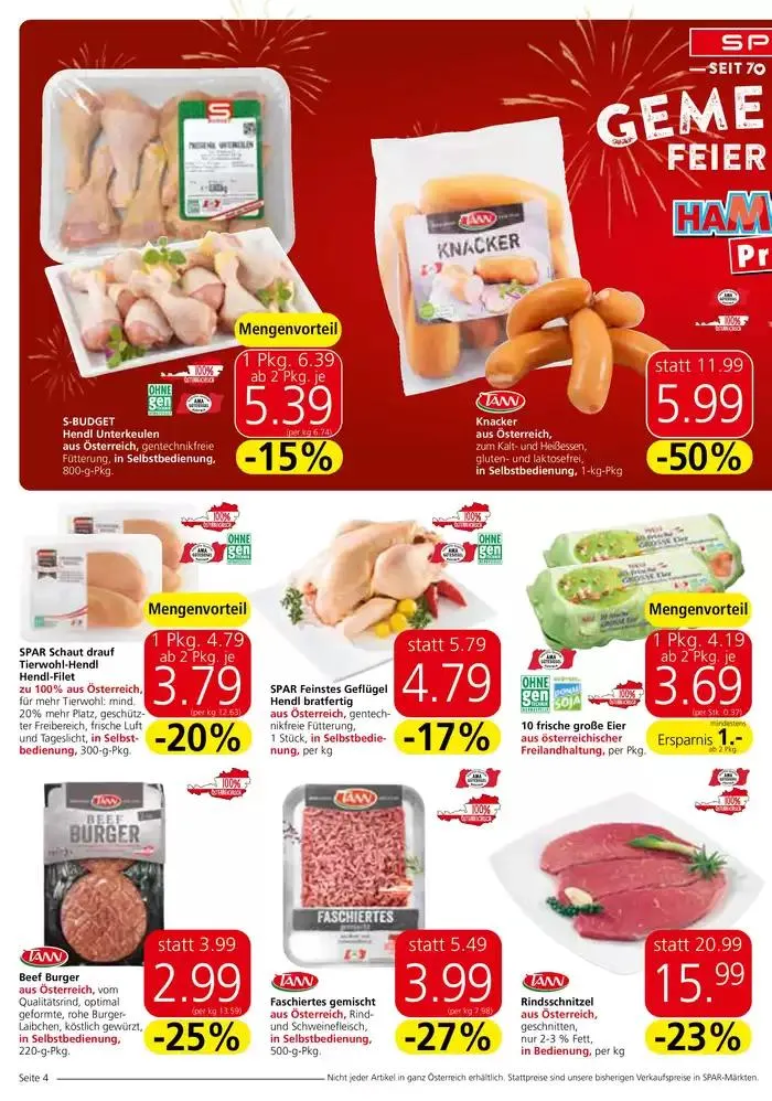 Spar flugblatt von 2. Oktober bis 16. Oktober 2024 - Flugblätt seite 4