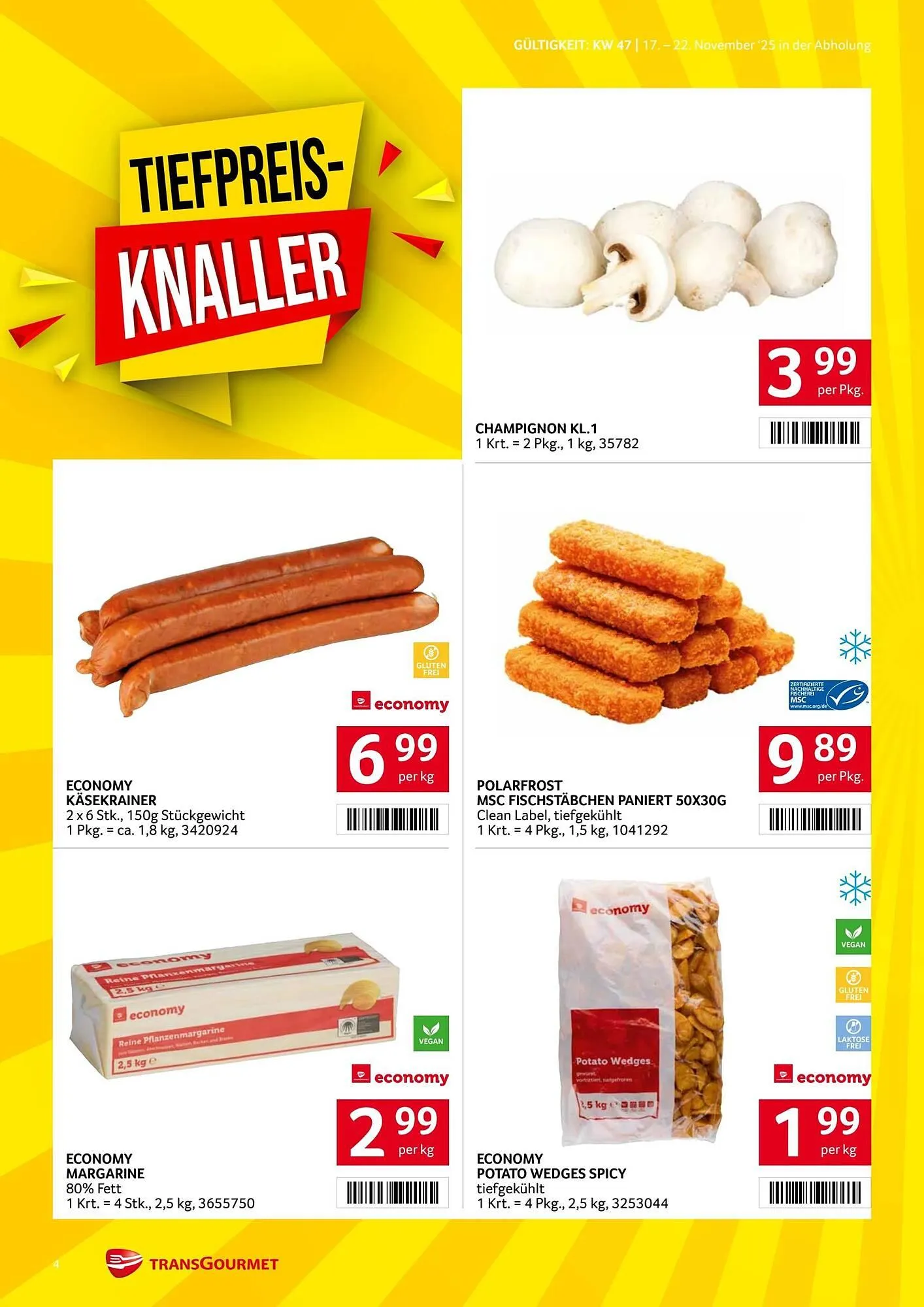 Transgourmet Flugblatt von 17. November bis 23. November 2025 - Flugblätt seite  4