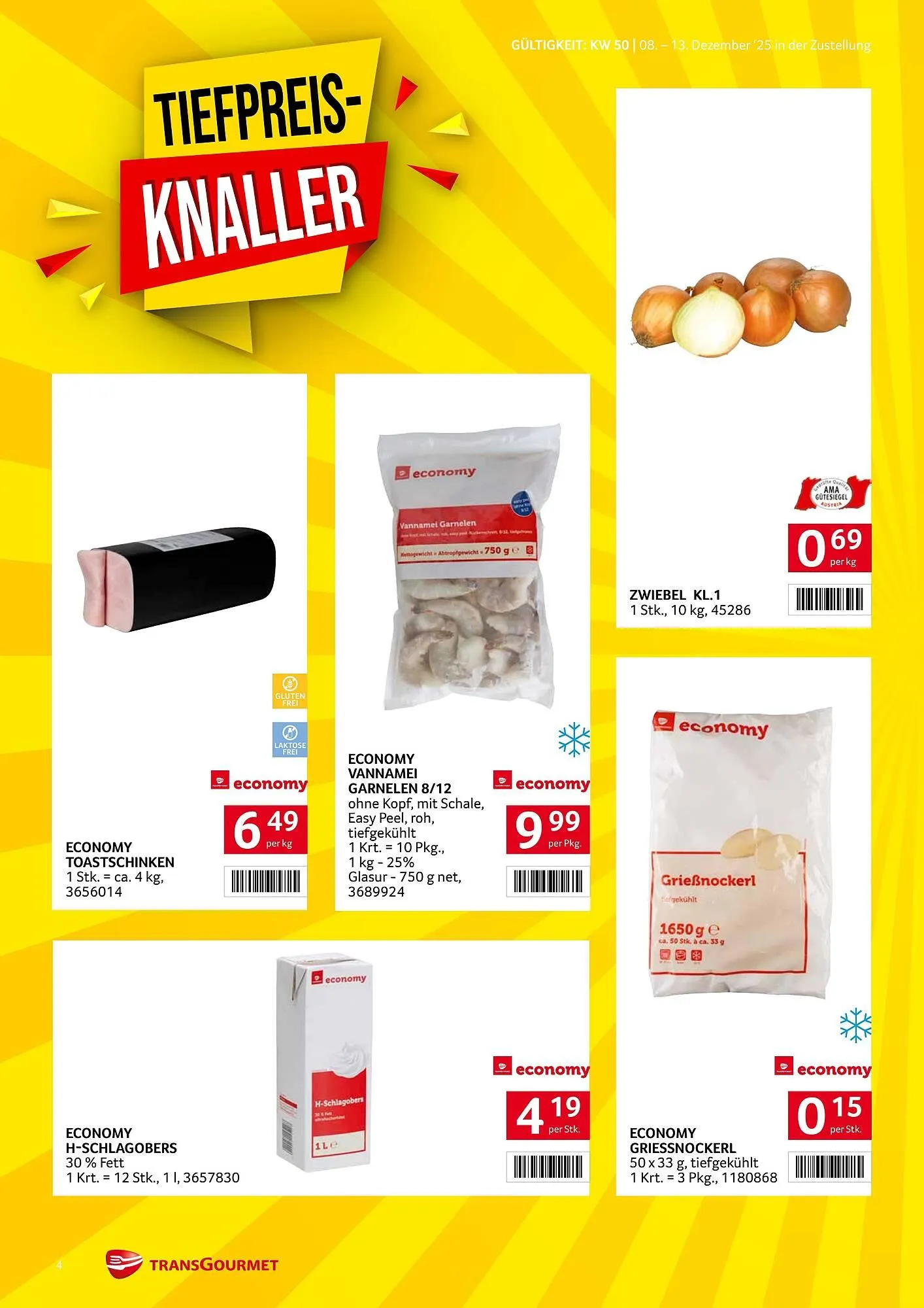 Transgourmet Flugblatt von 8. Dezember bis 13. Dezember 2025 - Flugblätt seite  4