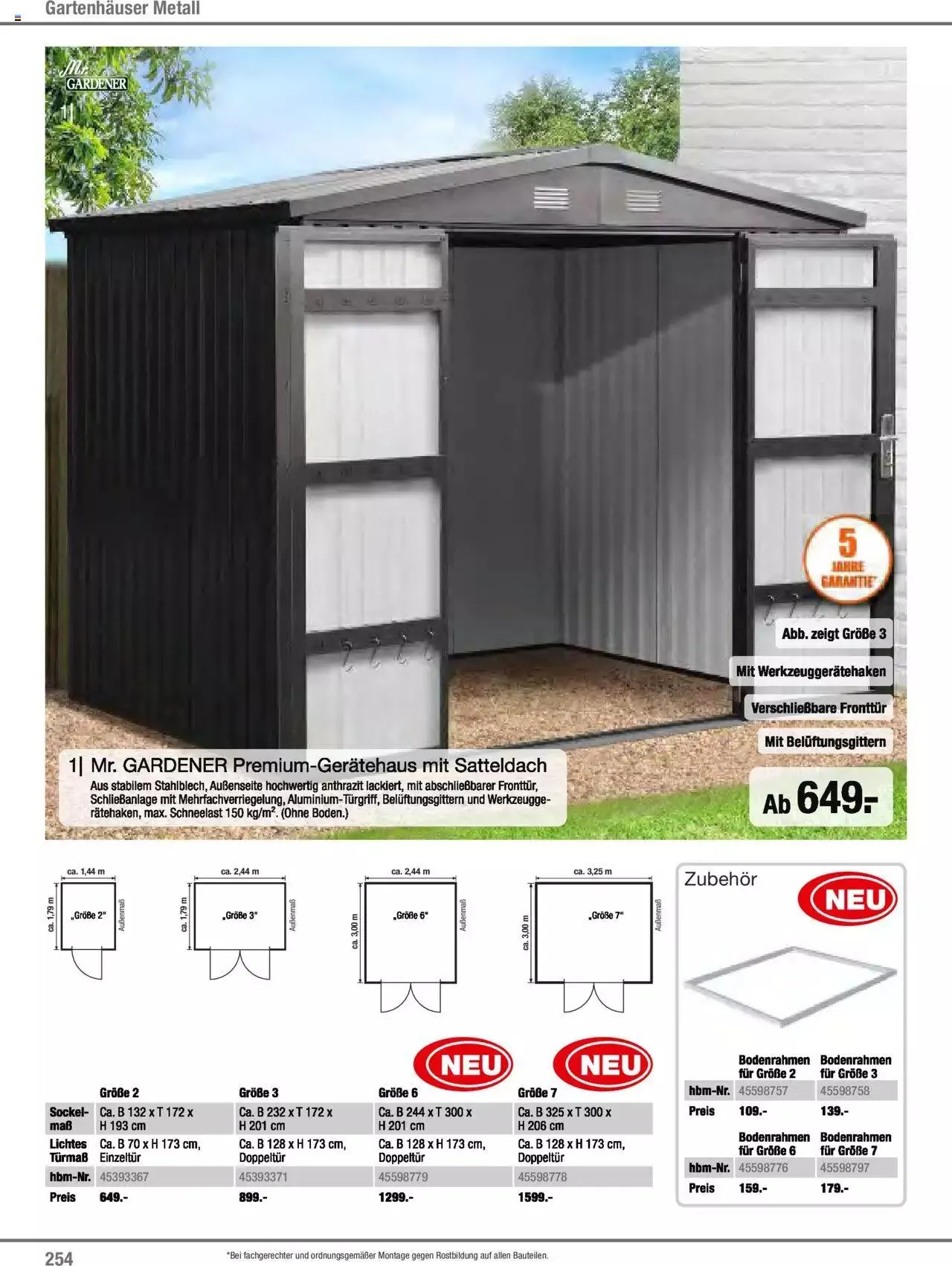 Hagebau Gartenjahr 2023 von 7. März bis 31. Dezember 2023 - Flugblätt seite  254
