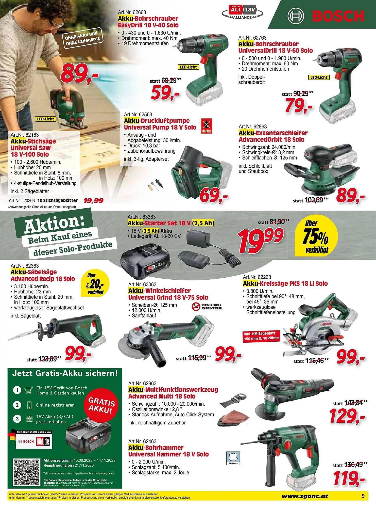 Zgonc Flugblatt von 30. September bis 31. Oktober 2023 - Flugblätt seite  9