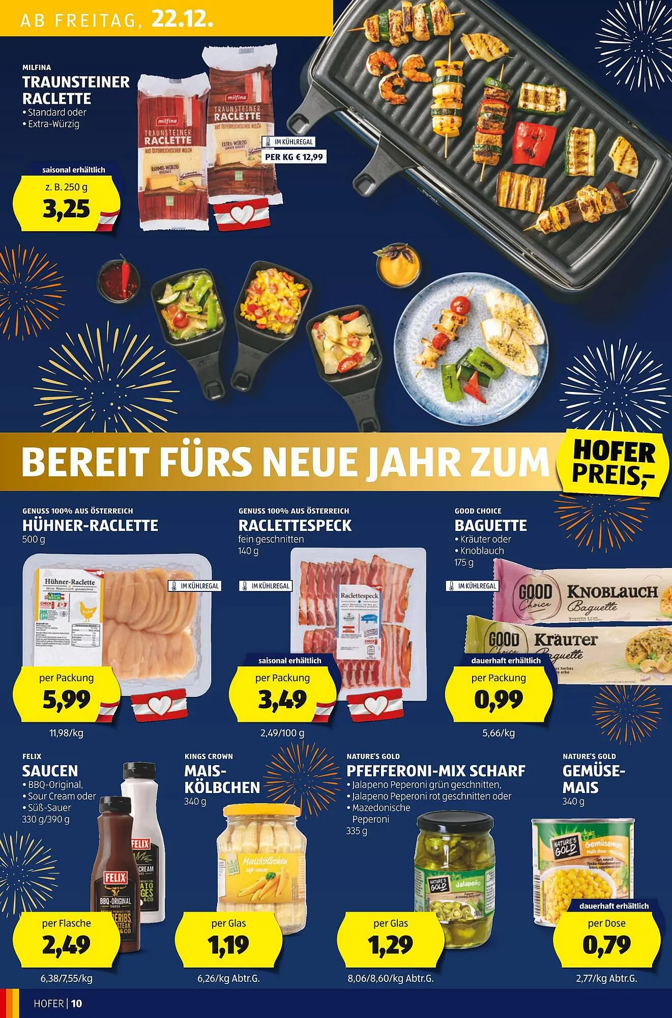 Hofer Flugblatt von 22. Dezember bis 28. Dezember 2024 - Flugblätt seite 10