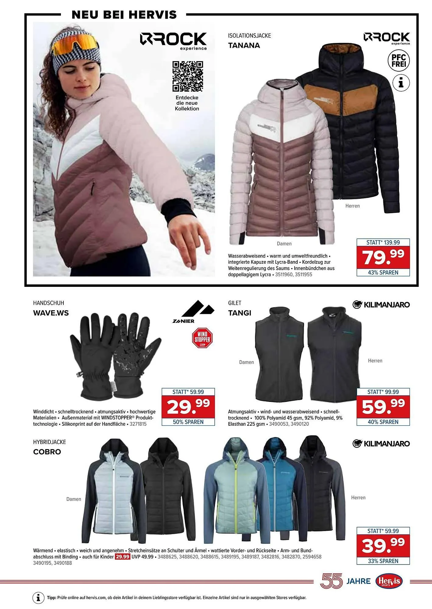 Hervis Flugblatt von 9. Dezember bis 17. Dezember 2025 - Flugblätt seite 9