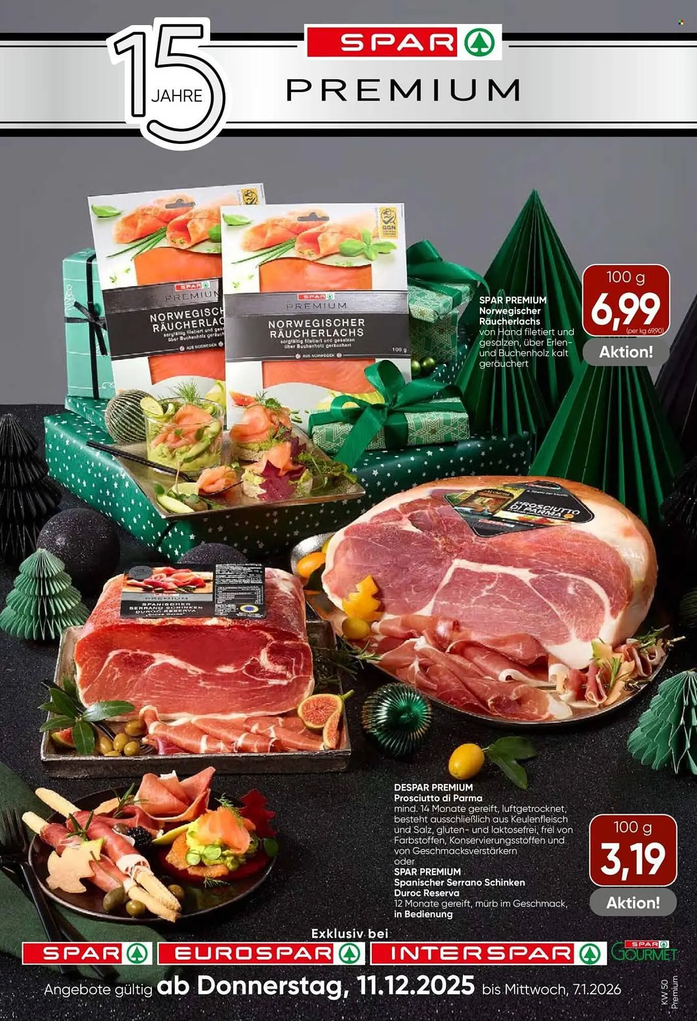 Eurospar Flugblatt von 11. Dezember bis 7. Jänner 2026 - Flugblätt seite 1