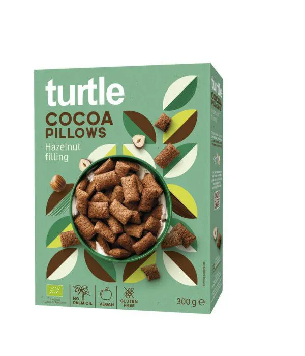 TURTLE Breakfast Schokokissen mit Haselnussfüllung Bio & Glutenfrei
