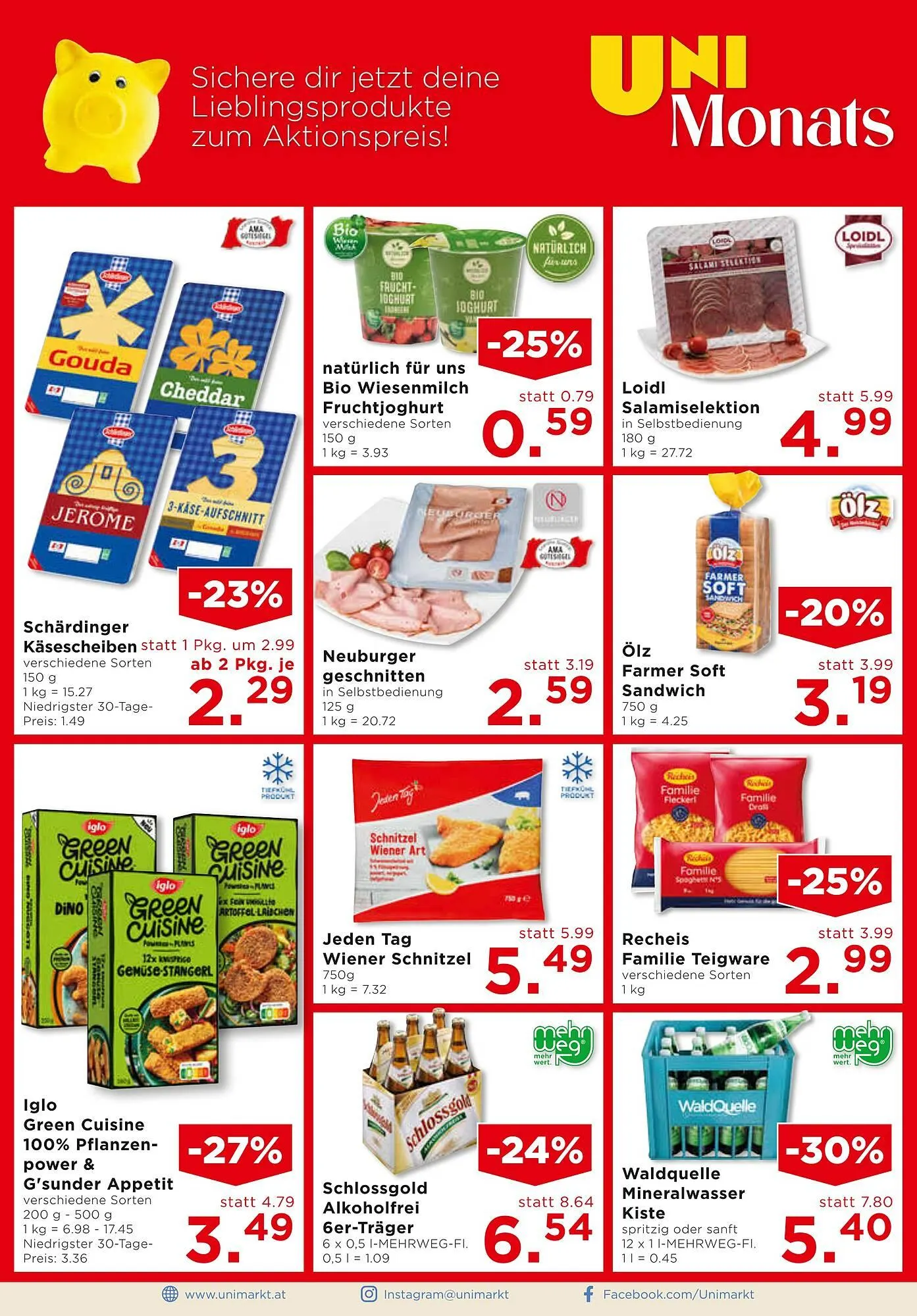 Unimarkt Flugblatt von 30. Dezember bis 5. Jänner 2026 - Flugblätt seite  6