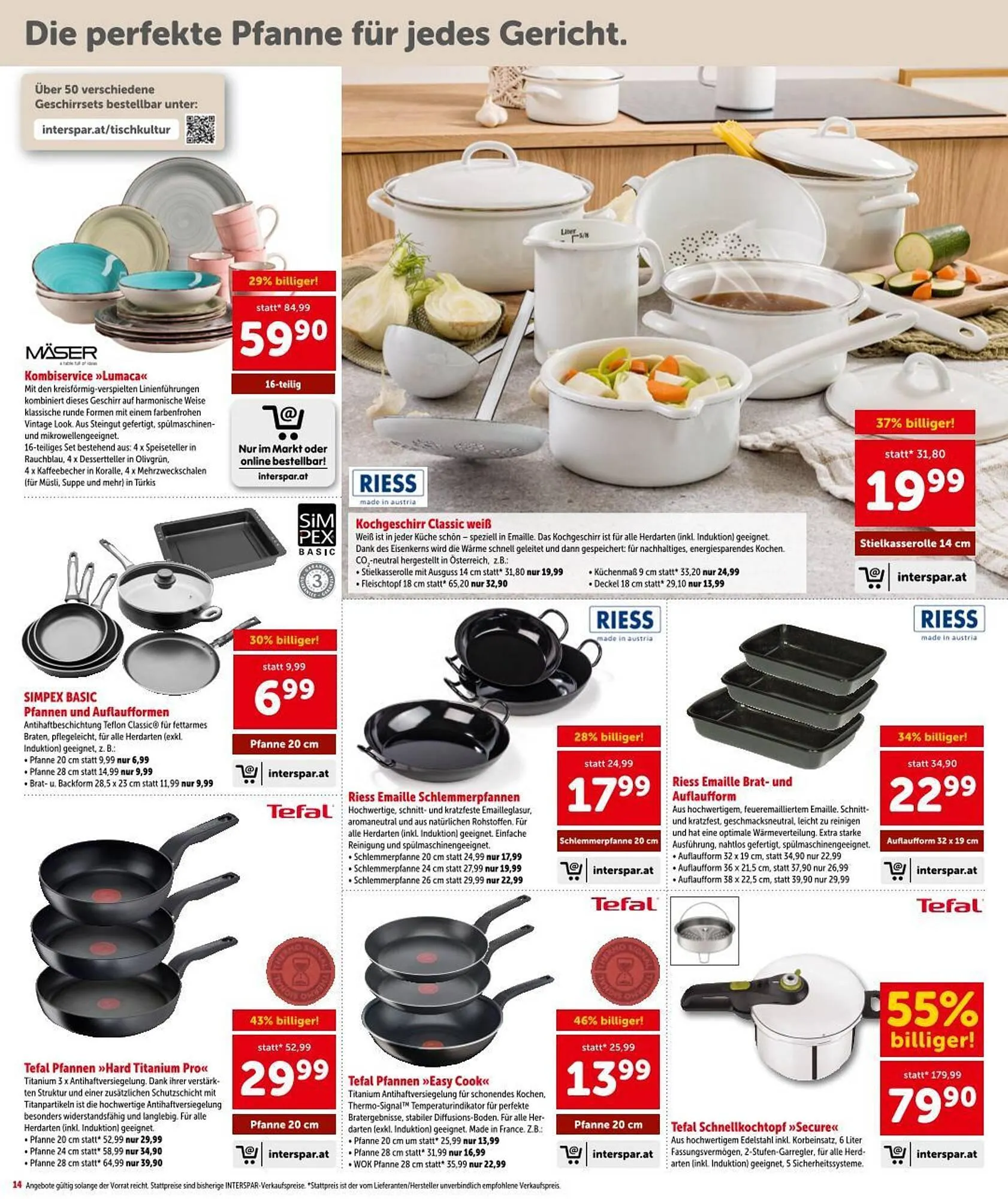 Interspar Flugblatt von 22. Jänner bis 28. Jänner 2026 - Flugblätt seite  14