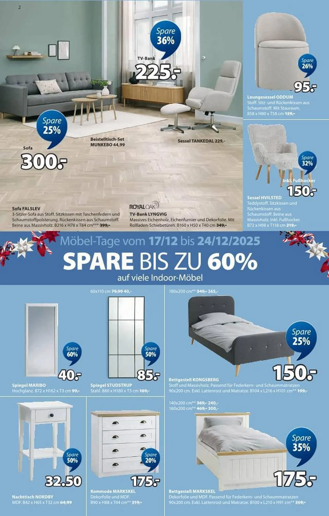 JYSK Flugblatt von 17. Dezember bis 1. Jänner 2026 - Flugblätt seite 2