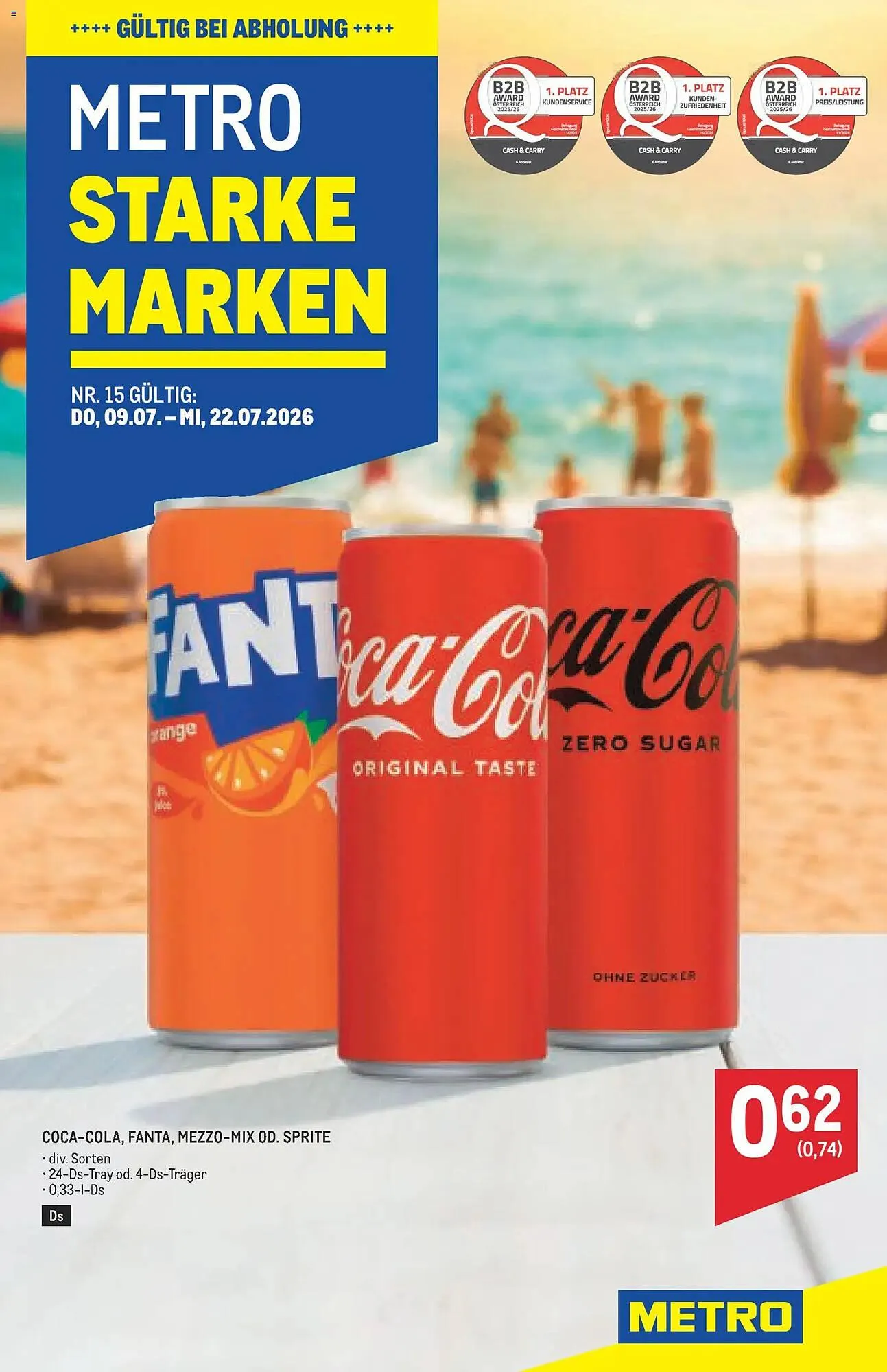 Metro Flugblatt von 9. Juli bis 22. Juli 2026 - Flugblätt seite 1