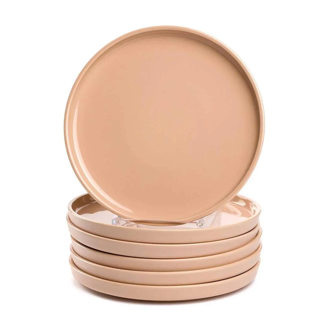 Keramikteller ROMA 22 cm apricot 6er-Set