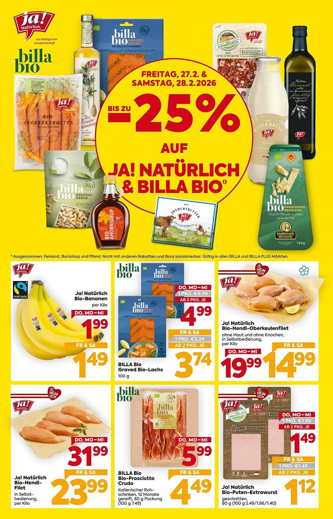 Billa Flugblatt von 26. Februar bis 4. März 2026 - Flugblätt seite  2
