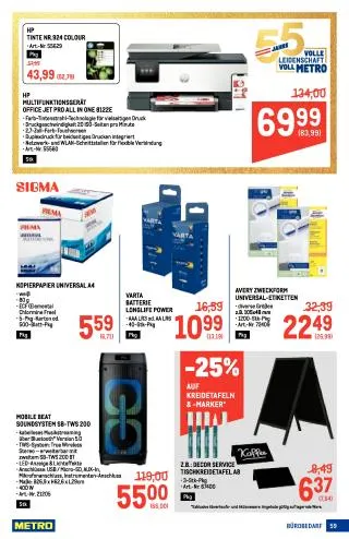 METRO Flugblatt Food - Metro Profi von 3. September bis 16. September 2026 - Flugblätt seite  59