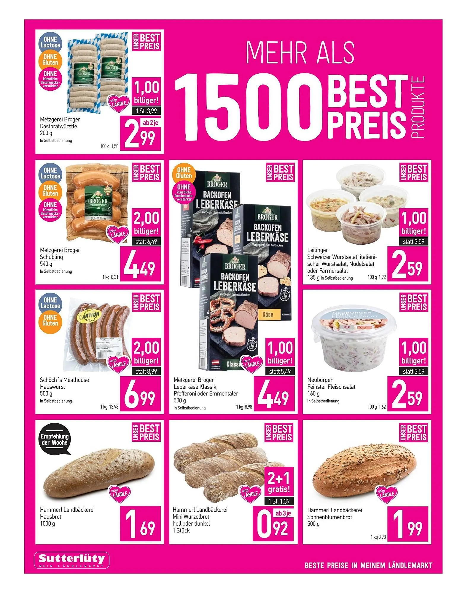 Sutterlüty Flugblatt von 15. Jänner bis 20. Jänner 2026 - Flugblätt seite  2