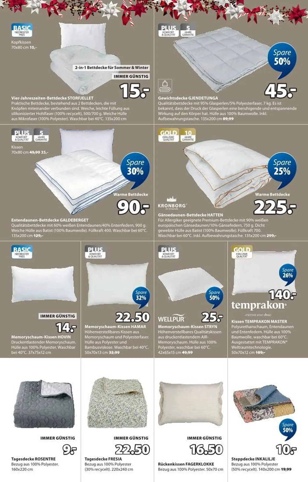 JYSK Flugblatt von 5. November bis 18. November 2025 - Flugblätt seite 20