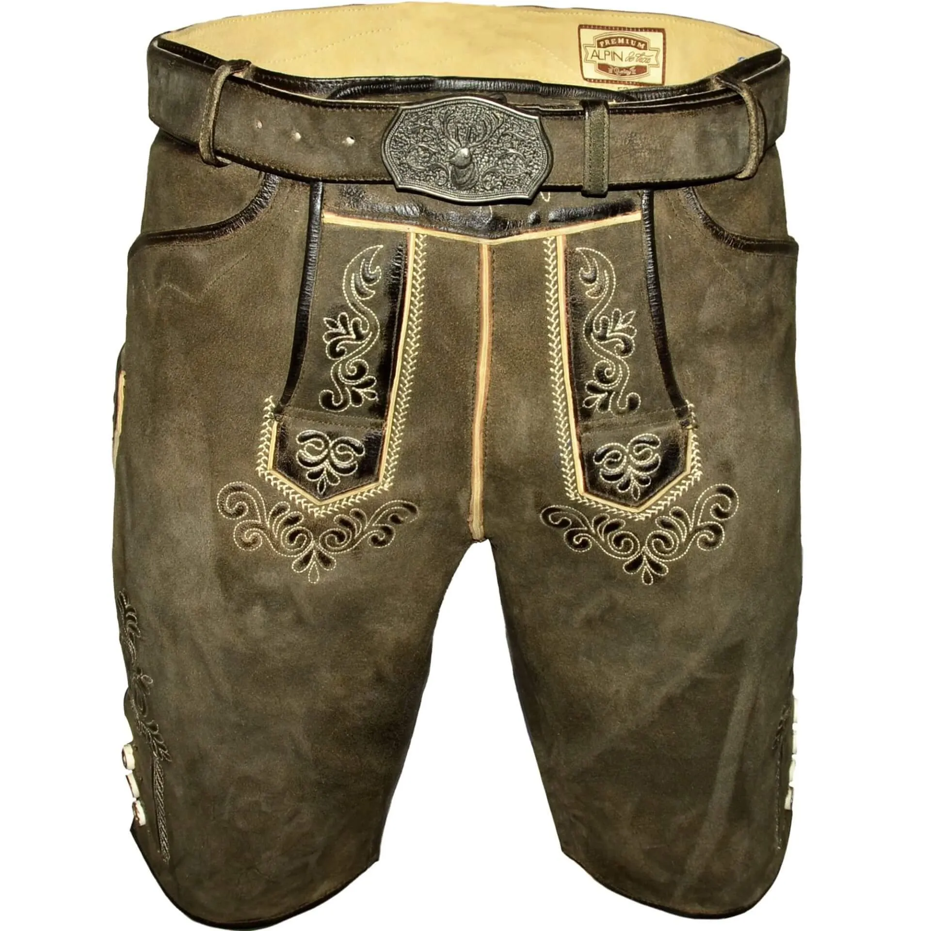 Herren Lederhose "Bob Havanna", Braun