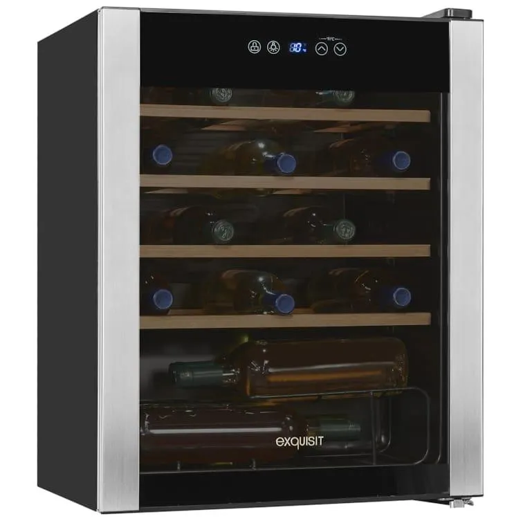 exquisit Weinkühlschrank - WS1-24-GTE-030G