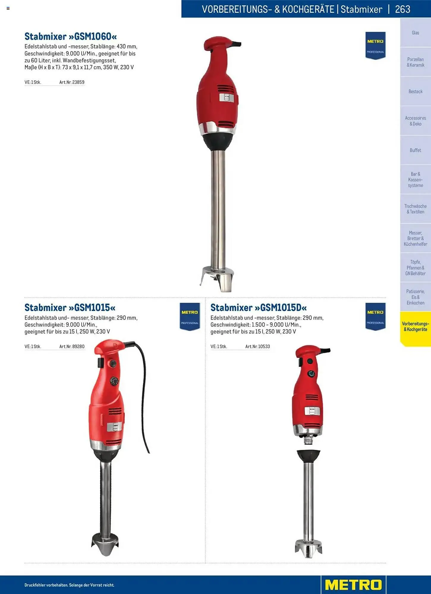 Metro Flugblatt von 2. Dezember bis 31. Dezember 2025 - Flugblätt seite 263