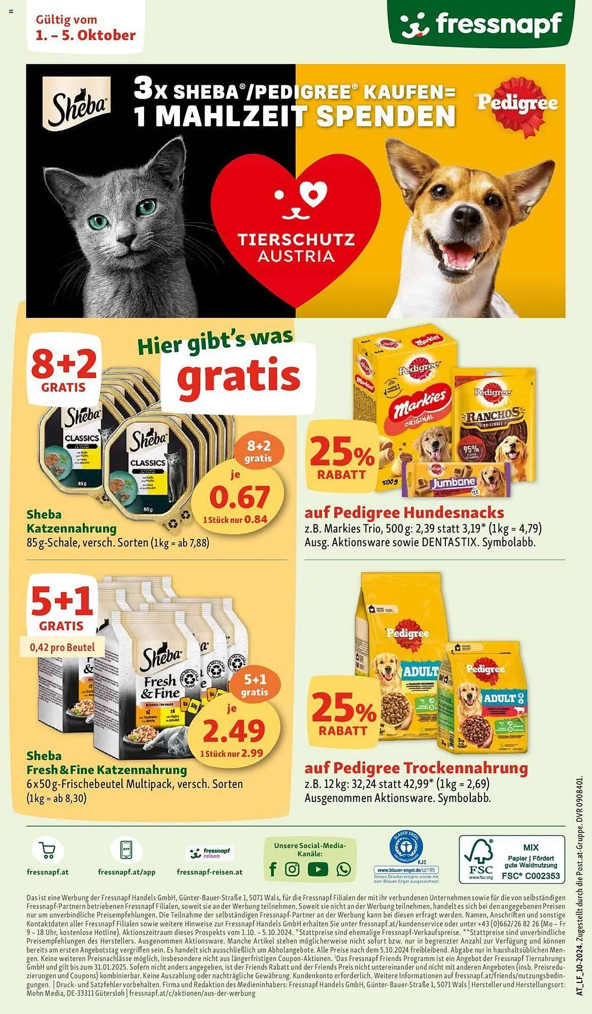 Fressnapf Flugblatt von 1. Oktober bis 5. Oktober 2024 - Flugblätt seite 8