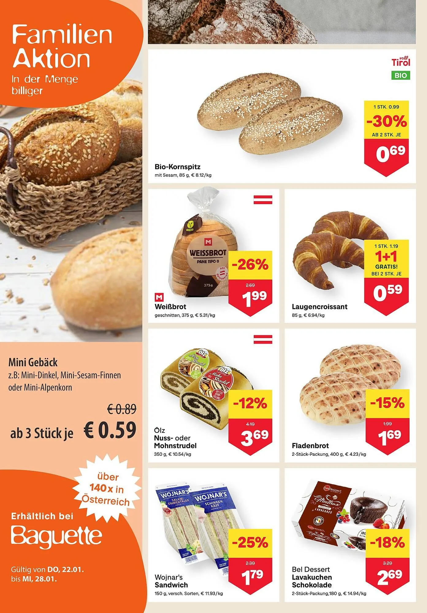 MPreis Flugblatt von 22. Jänner bis 28. Jänner 2026 - Flugblätt seite  4
