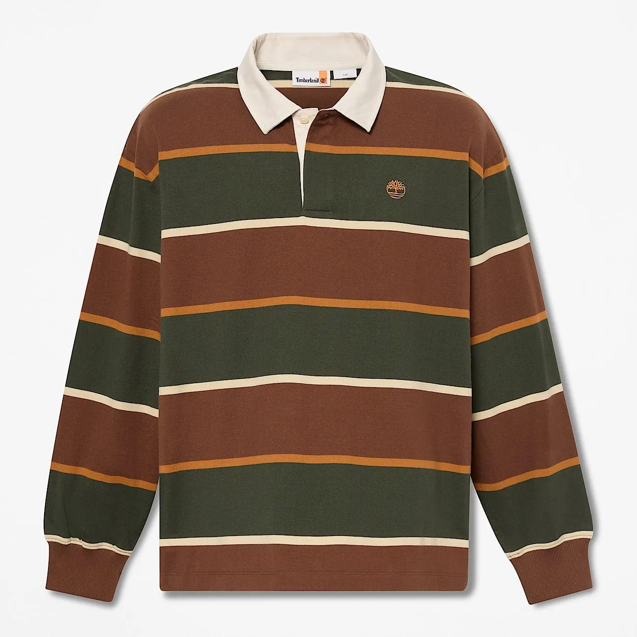 All Gender Rugby-Polohemd Dunkelgrün/Dunkelbraun
