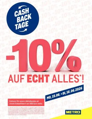 METRO Flugblatt Specials von 15. Juni bis 16. Juni 2026 - Flugblätt seite  1