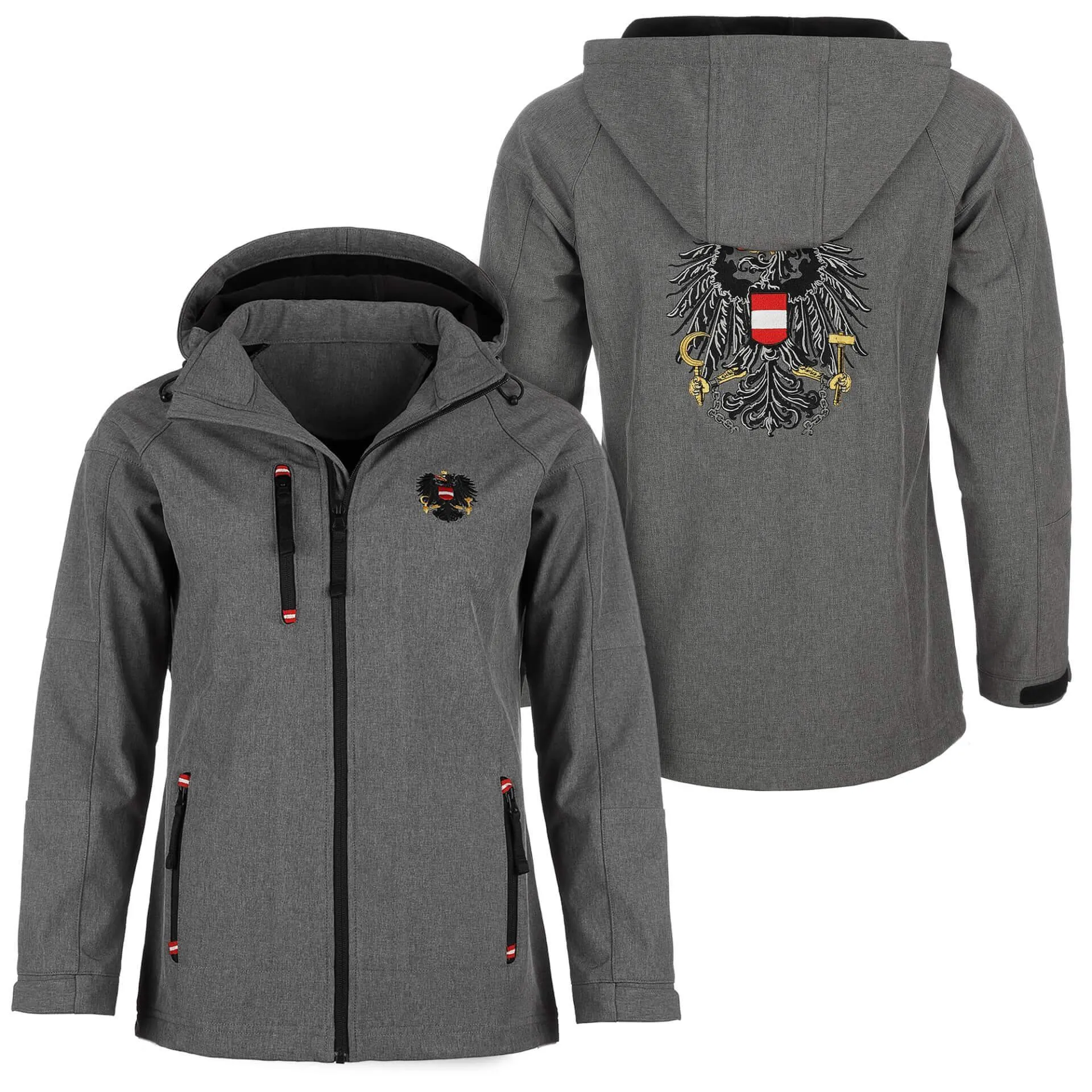 Damen Softshelljacke "Österreich", Grau