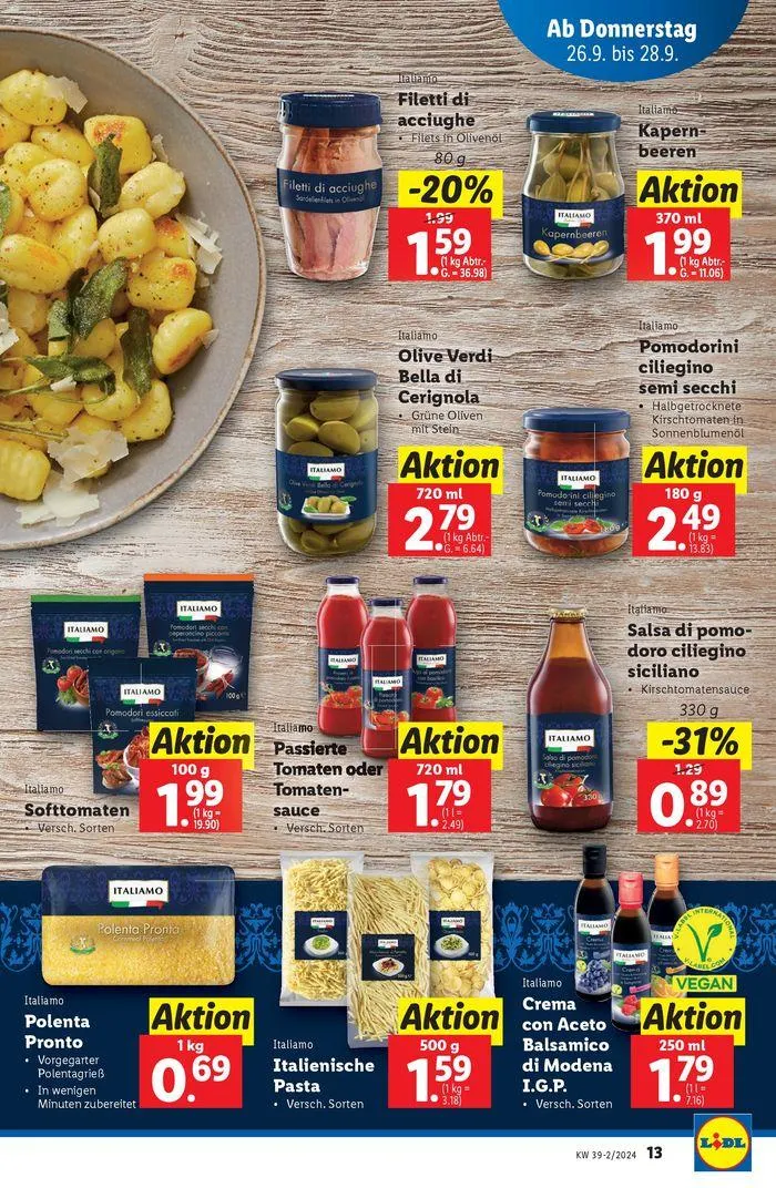 Aktuelle Flugblätter Ab Donnerstag, 26.9. von 26. September bis 2. Oktober 2024 - Flugblätt seite  13