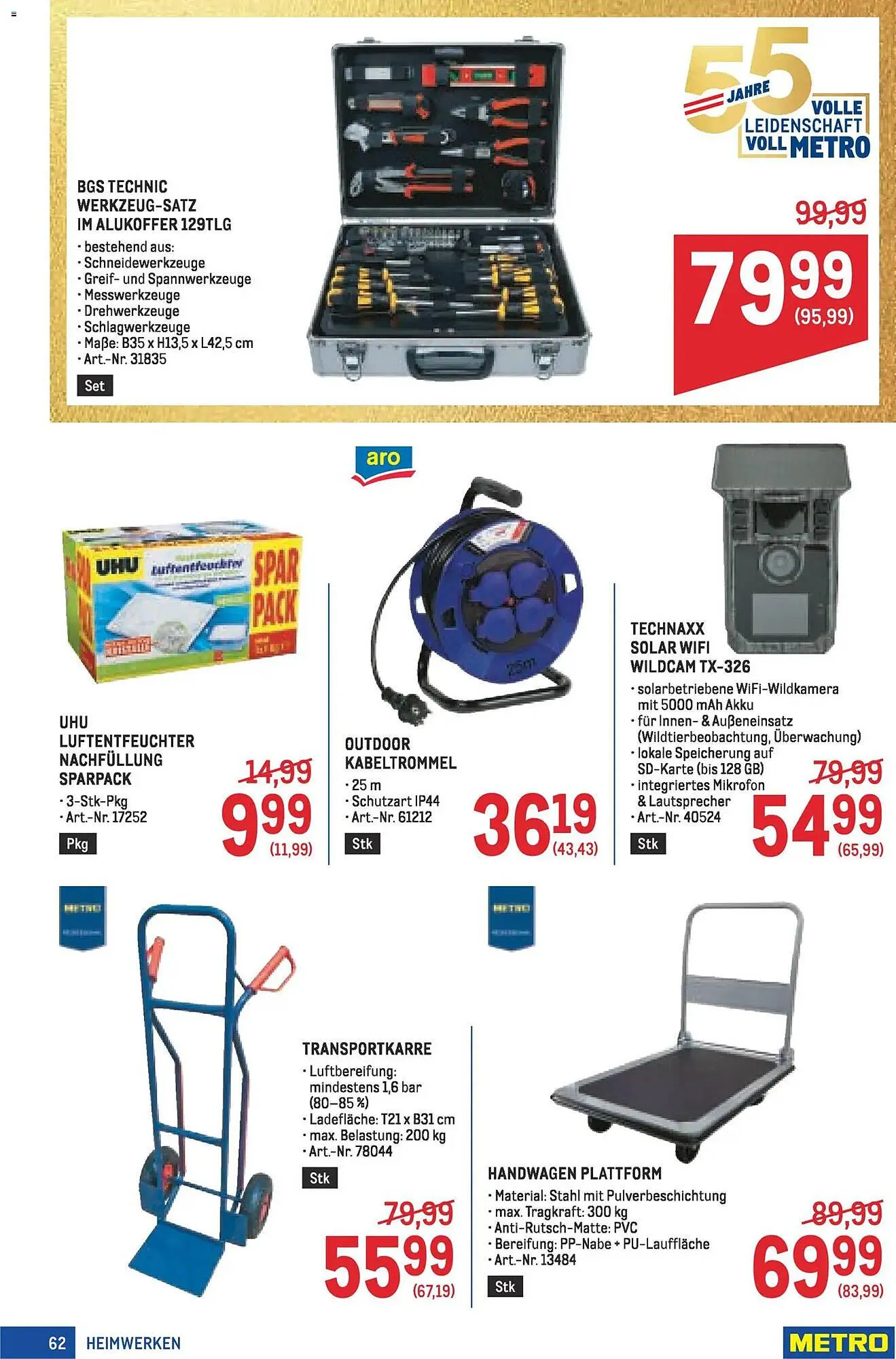 Metro Flugblatt von 19. März bis 1. April 2026 - Flugblätt seite  62