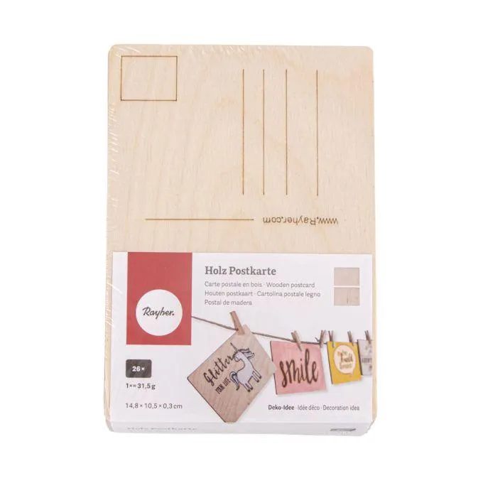 Holz Postkarte, FSC 100%