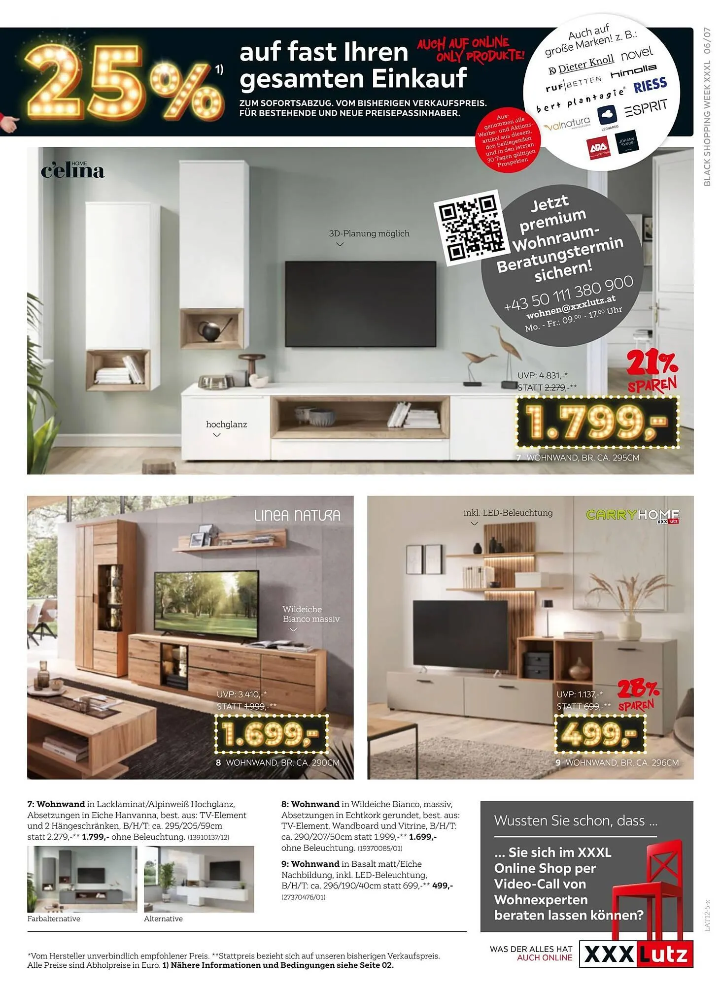 XXXLutz Prospekt von 24. November bis 8. Dezember 2025 - Flugblätt seite  7