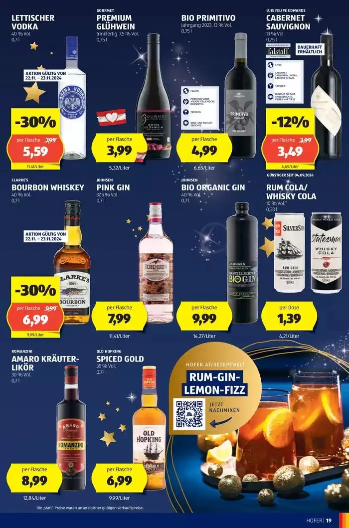 Blättern Sie online im HOFER Flugblatt von 20. November bis 4. Dezember 2024 - Flugblätt seite  21