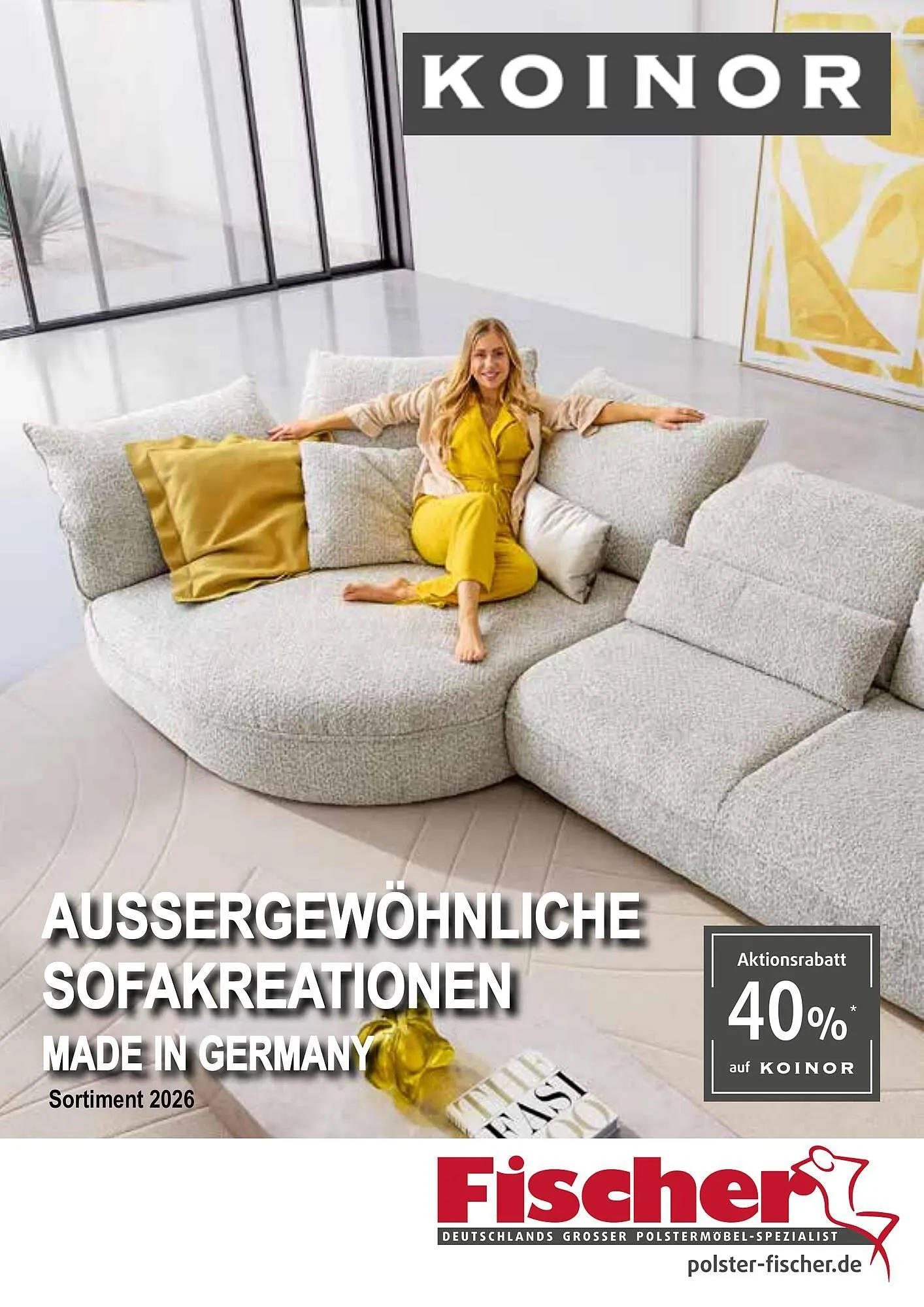 Polstermöbel Fischer Flugblatt von 19. Februar bis 28. Februar 2026 - Flugblätt seite  1