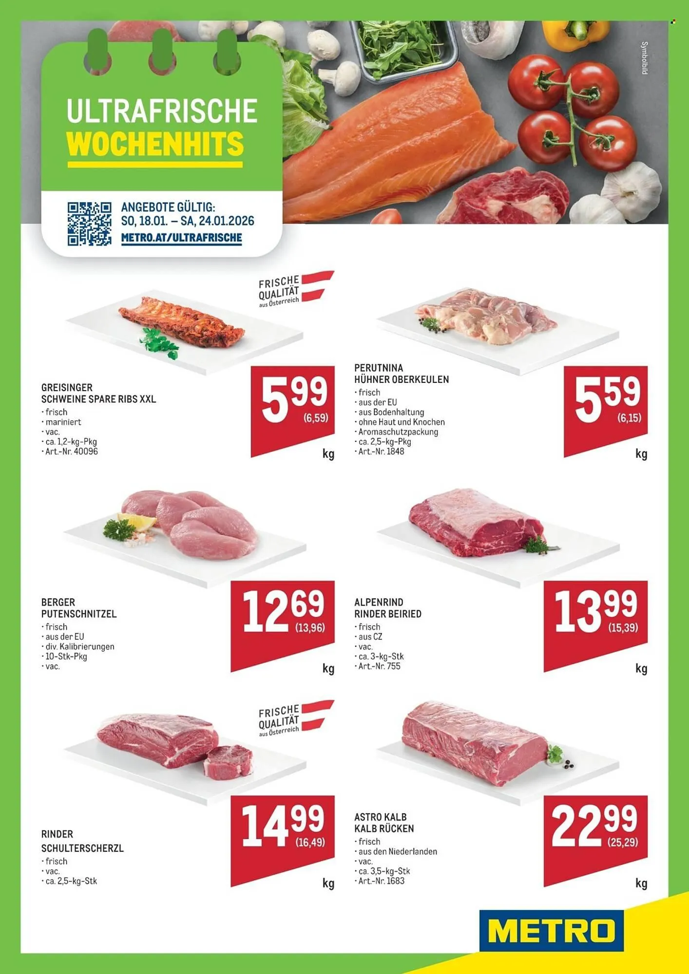 Metro Flugblatt von 18. Jänner bis 24. Jänner 2026 - Flugblätt seite  1
