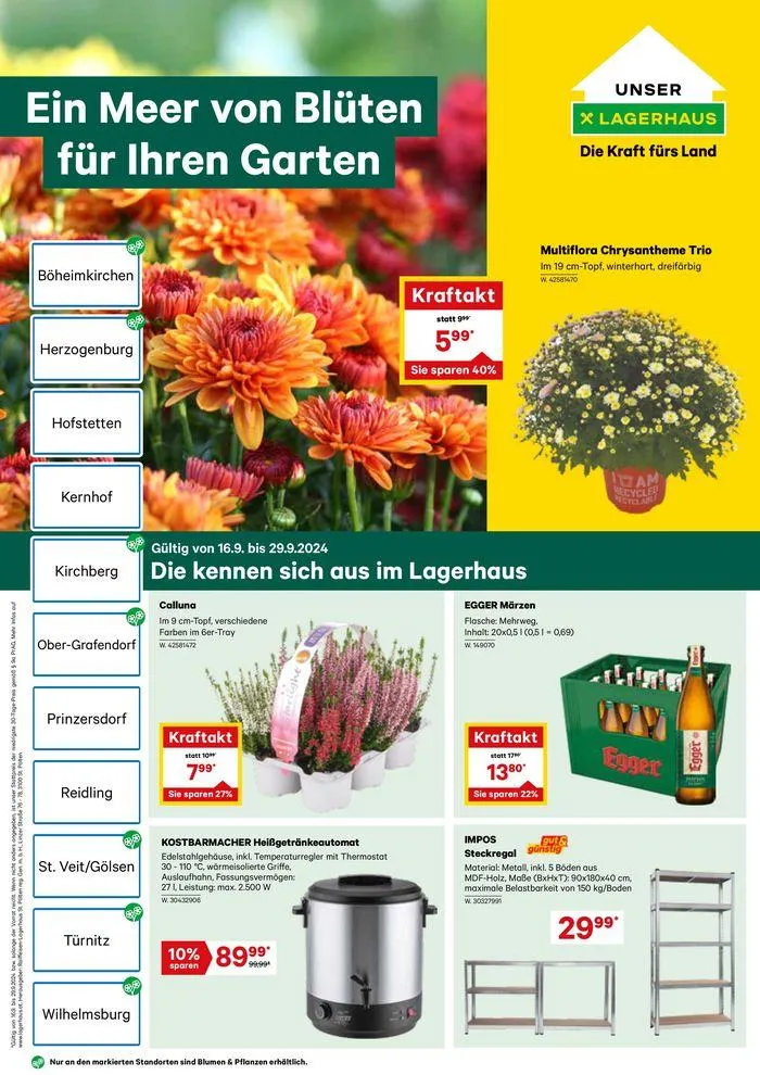 Flugblatt September Mitte 2024 von 21. September bis 5. Oktober 2024 - Flugblätt seite 1
