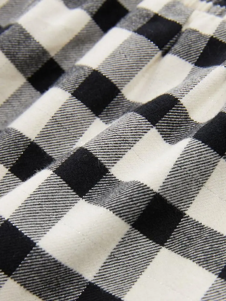 Schwarz/Weiß - Gewebte Pyjama-Hose im 2er-Pack (3-16J.)