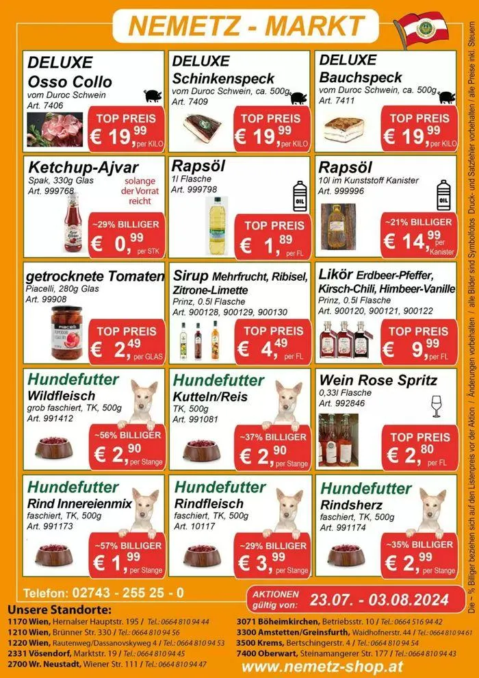 Sonder Aktion von 31. Juli bis 3. August 2024 - Flugblätt seite  2