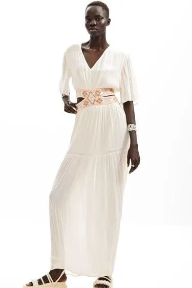 Langes Kleid Cut-outs