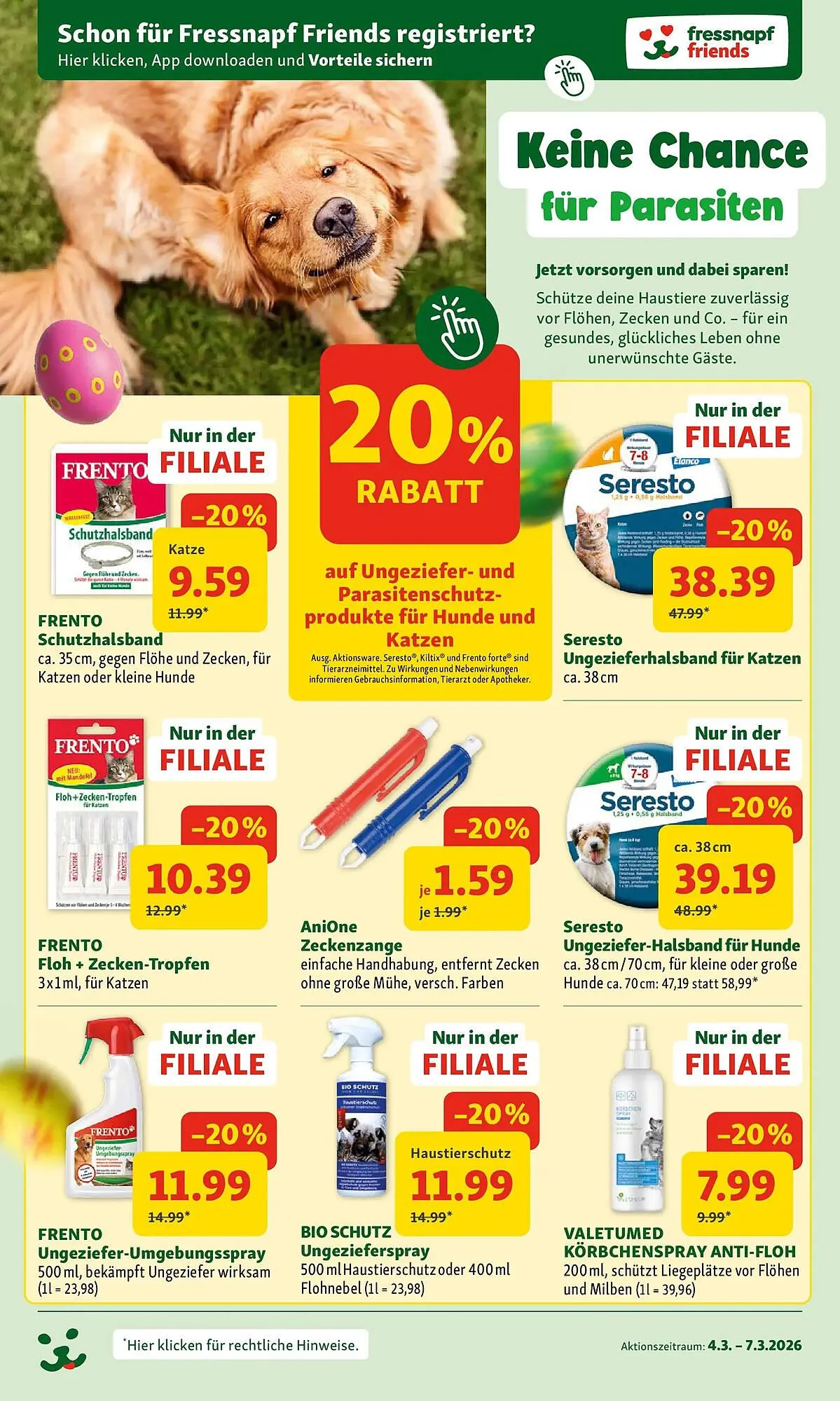 Fressnapf Flugblatt von 4. März bis 7. März 2026 - Flugblätt seite  2