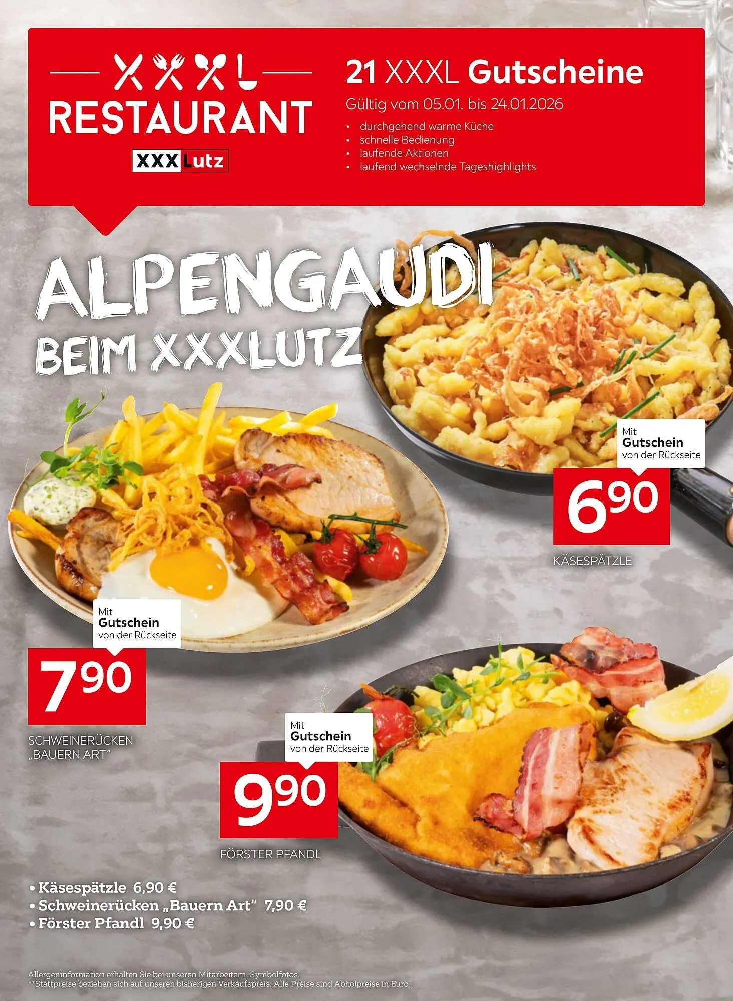 XXXLutz Prospekt von 5. Jänner bis 27. Jänner 2026 - Flugblätt seite 1