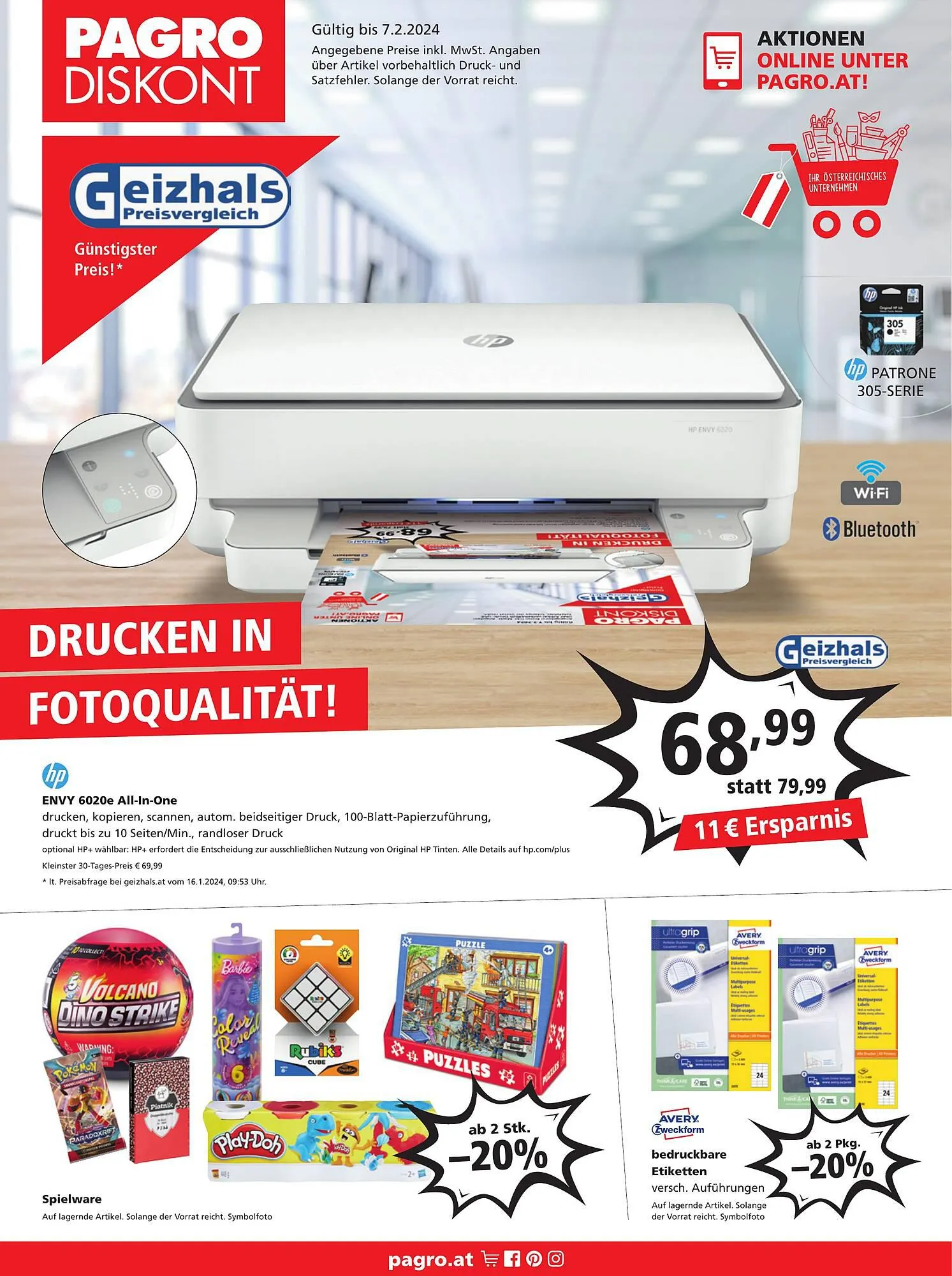 Pagro Diskont Flugblatt von 1. Februar bis 7. Februar 2024 - Flugblätt seite  